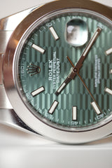 Rolex Datejust Green Motif 41